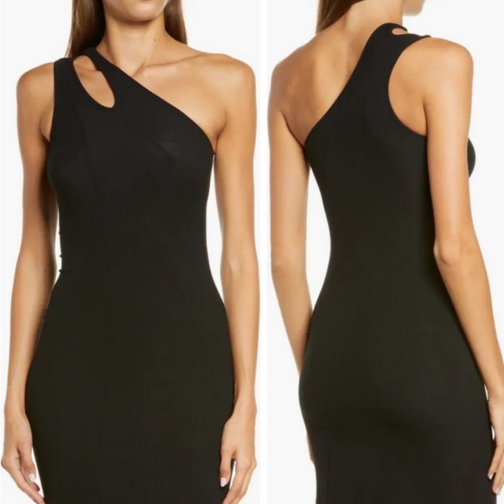 SKIMS Cutout Collection One-Shoulder Bodycon Dress | Size Medium
